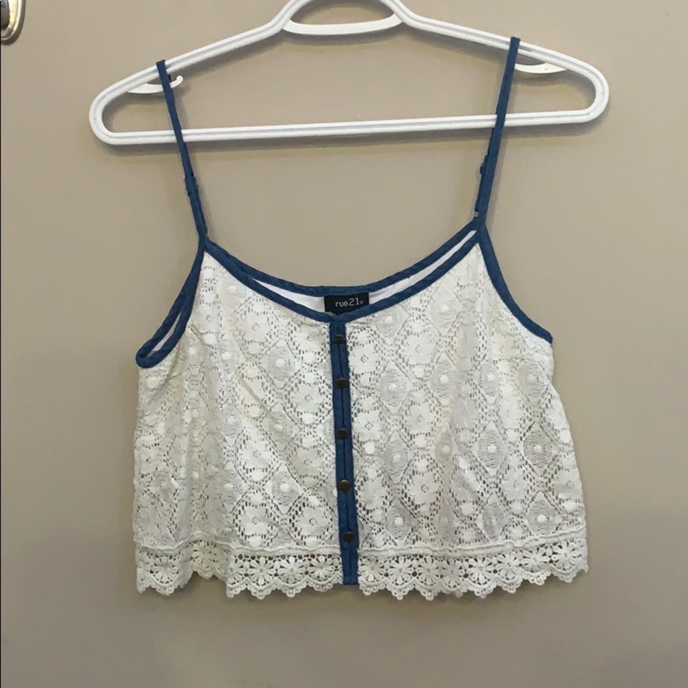 Rue21 Lace Cropped Top